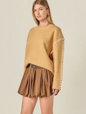 NWT English Factory Whipstitch Sweater Size XS